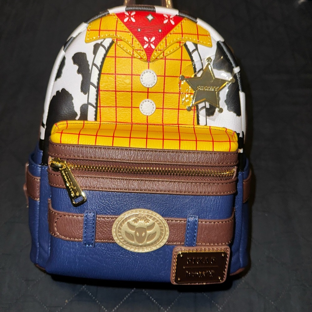 Loungefly Blue and Brown Backpack